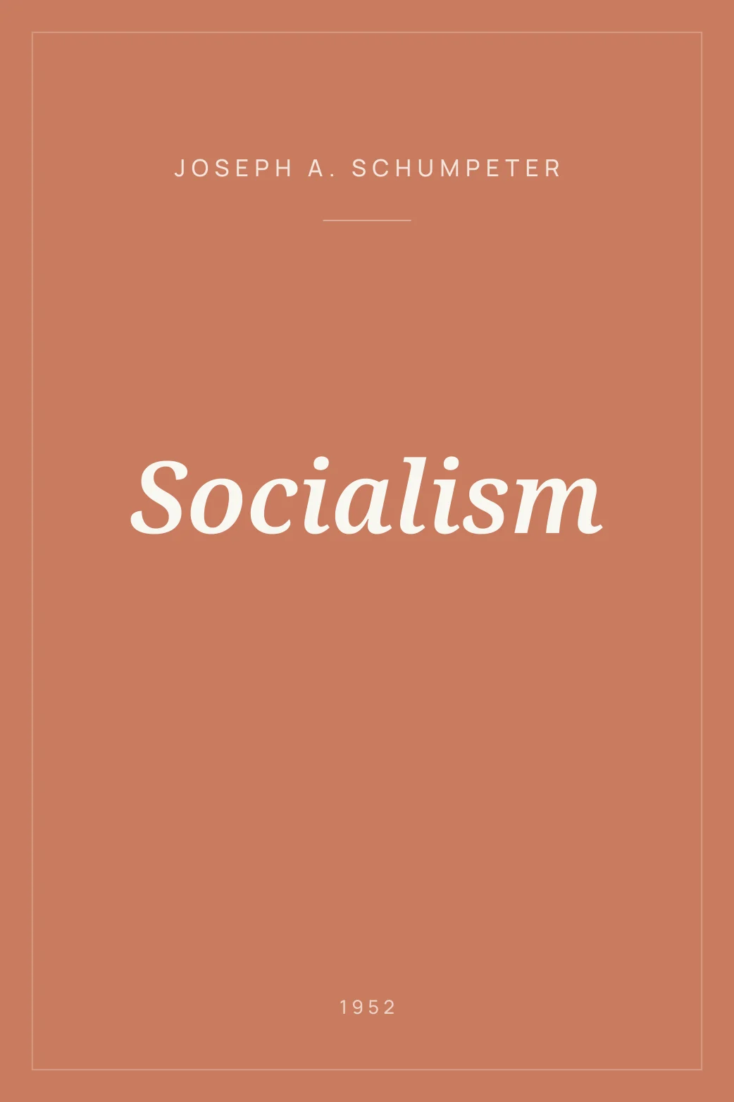 Portada de Socialism