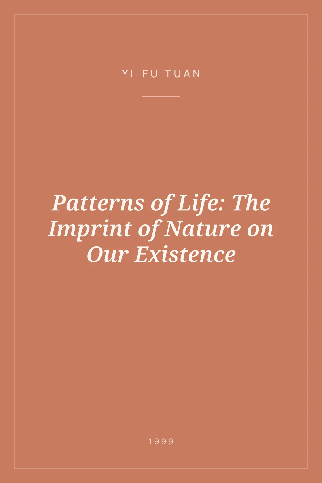 Portada de Patterns of Life: The Imprint of Nature on Our Existence