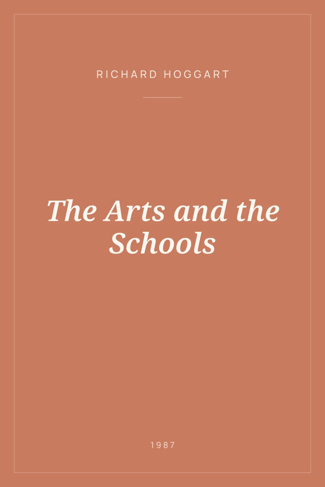 Portada de The Arts and the Schools