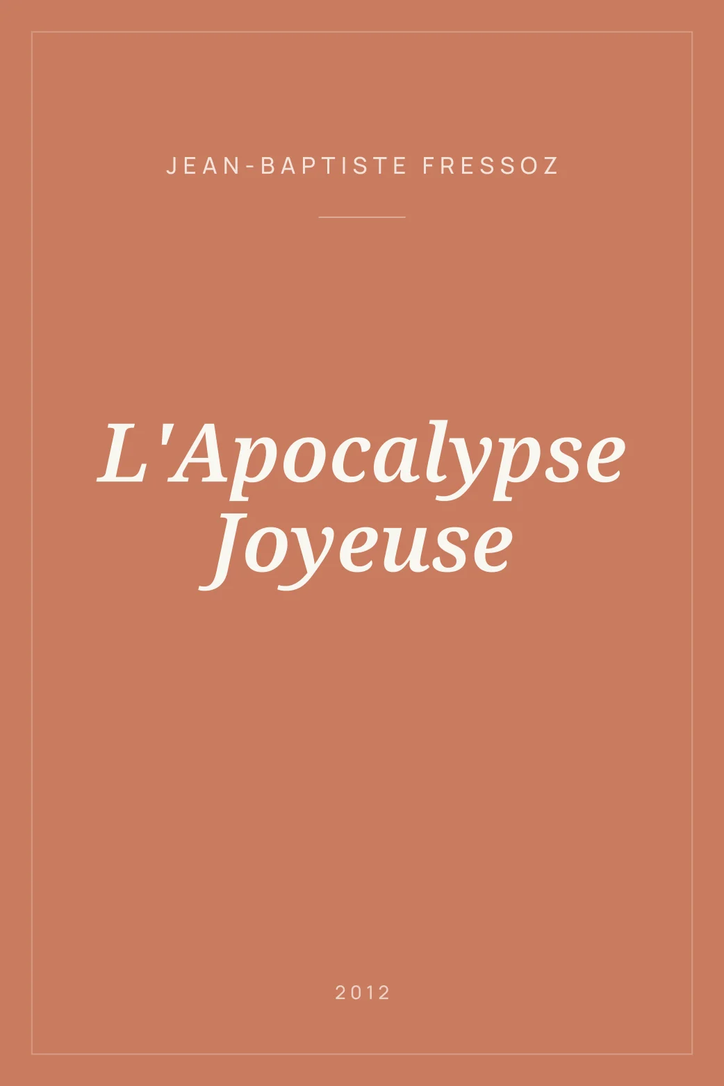 Portada de L'Apocalypse Joyeuse
