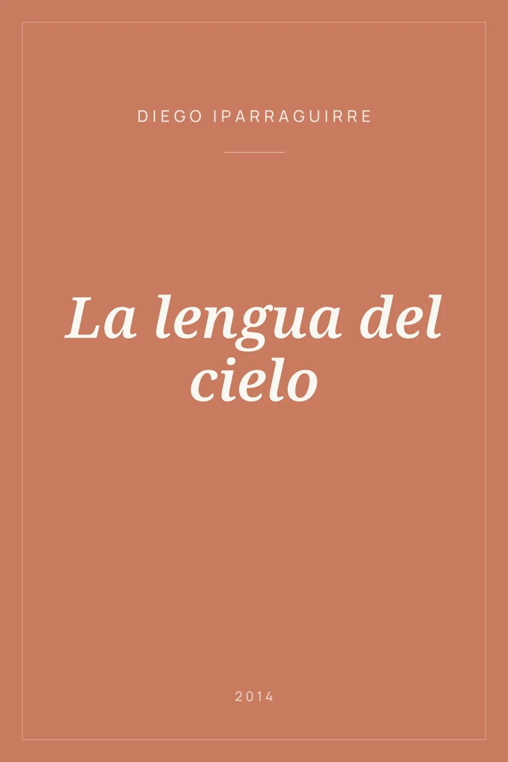 Portada de La lengua del cielo