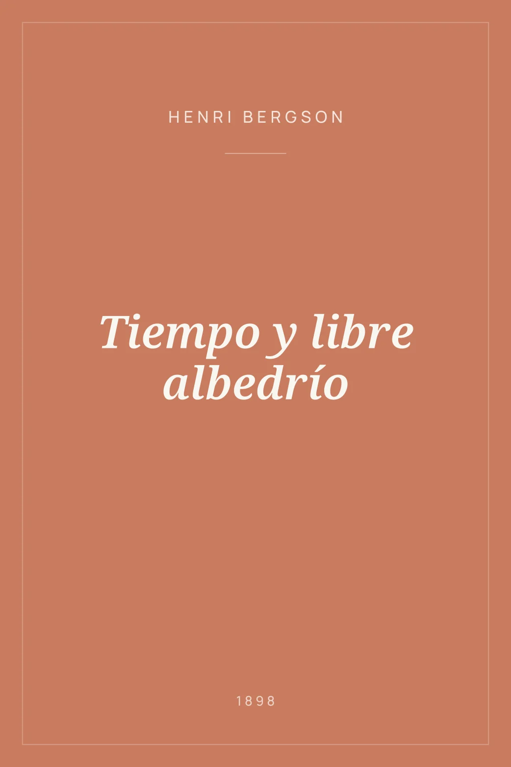 Portada de Tiempo y libre albedrío