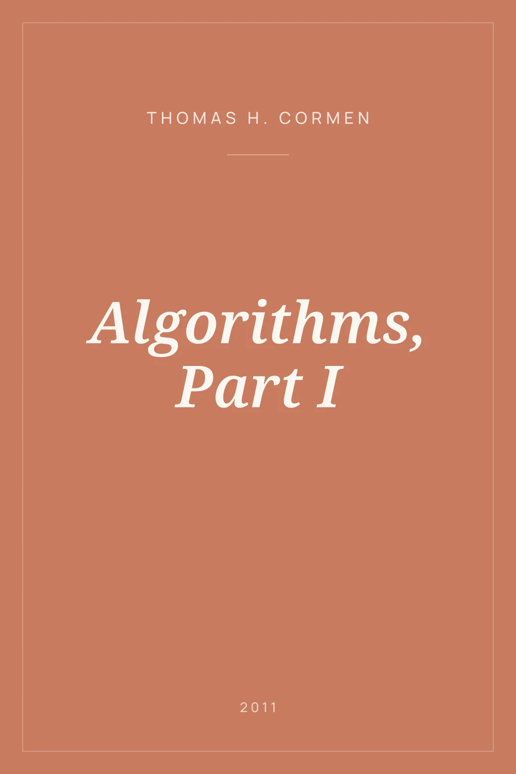 Portada de Algorithms, Part I