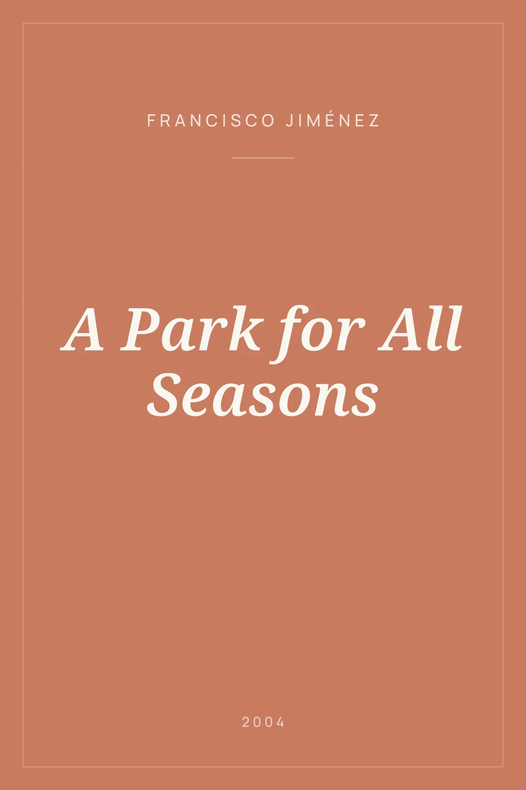 Portada de A Park for All Seasons