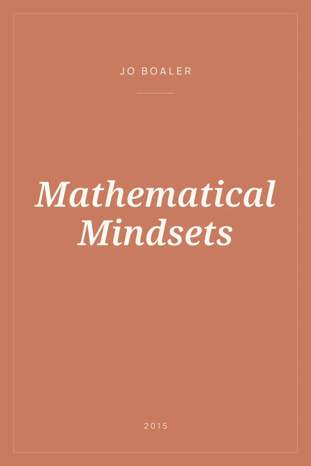 Portada de Mathematical Mindsets