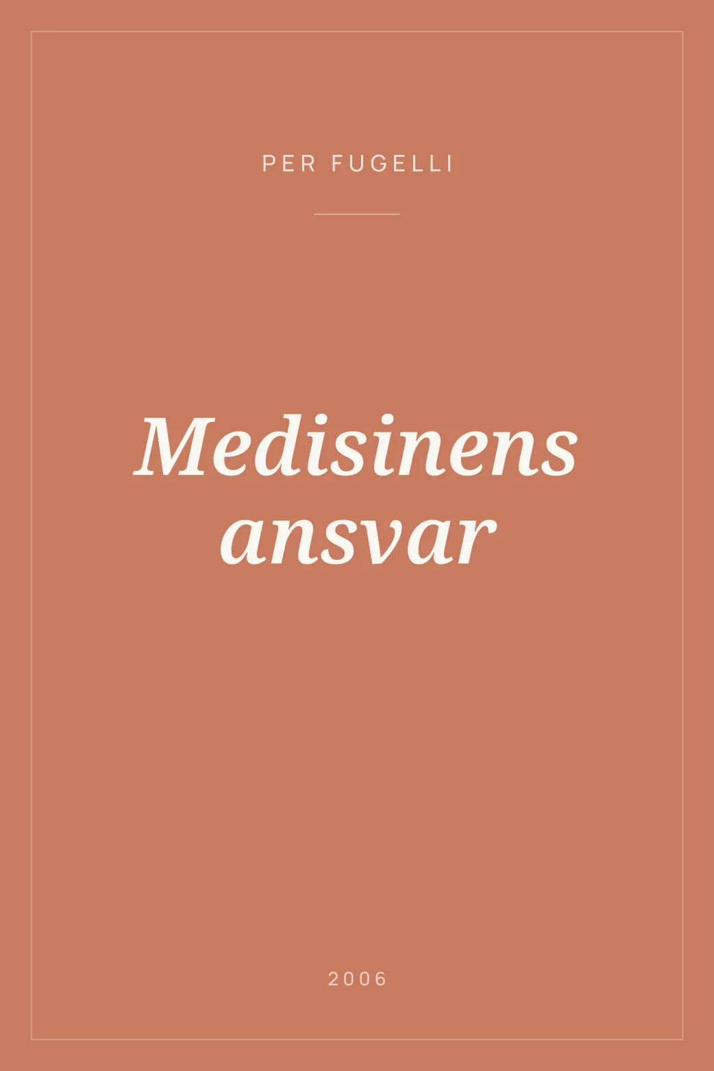 Portada de Medisinens ansvar
