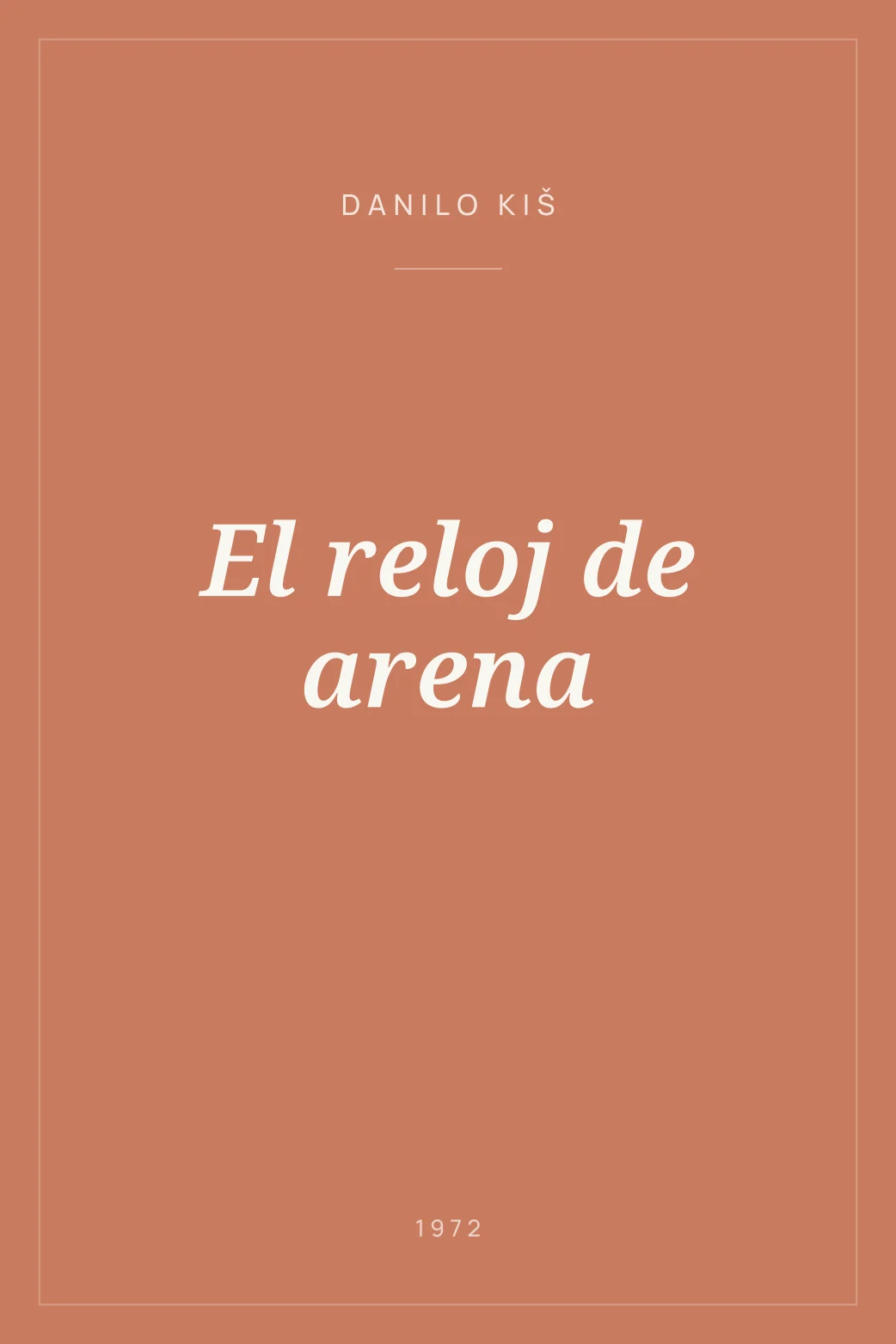 Portada de El reloj de arena