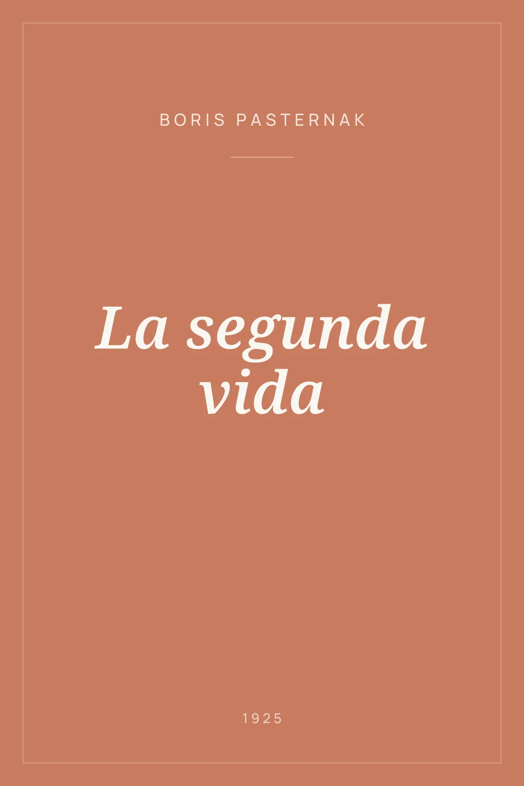 Portada de La segunda vida