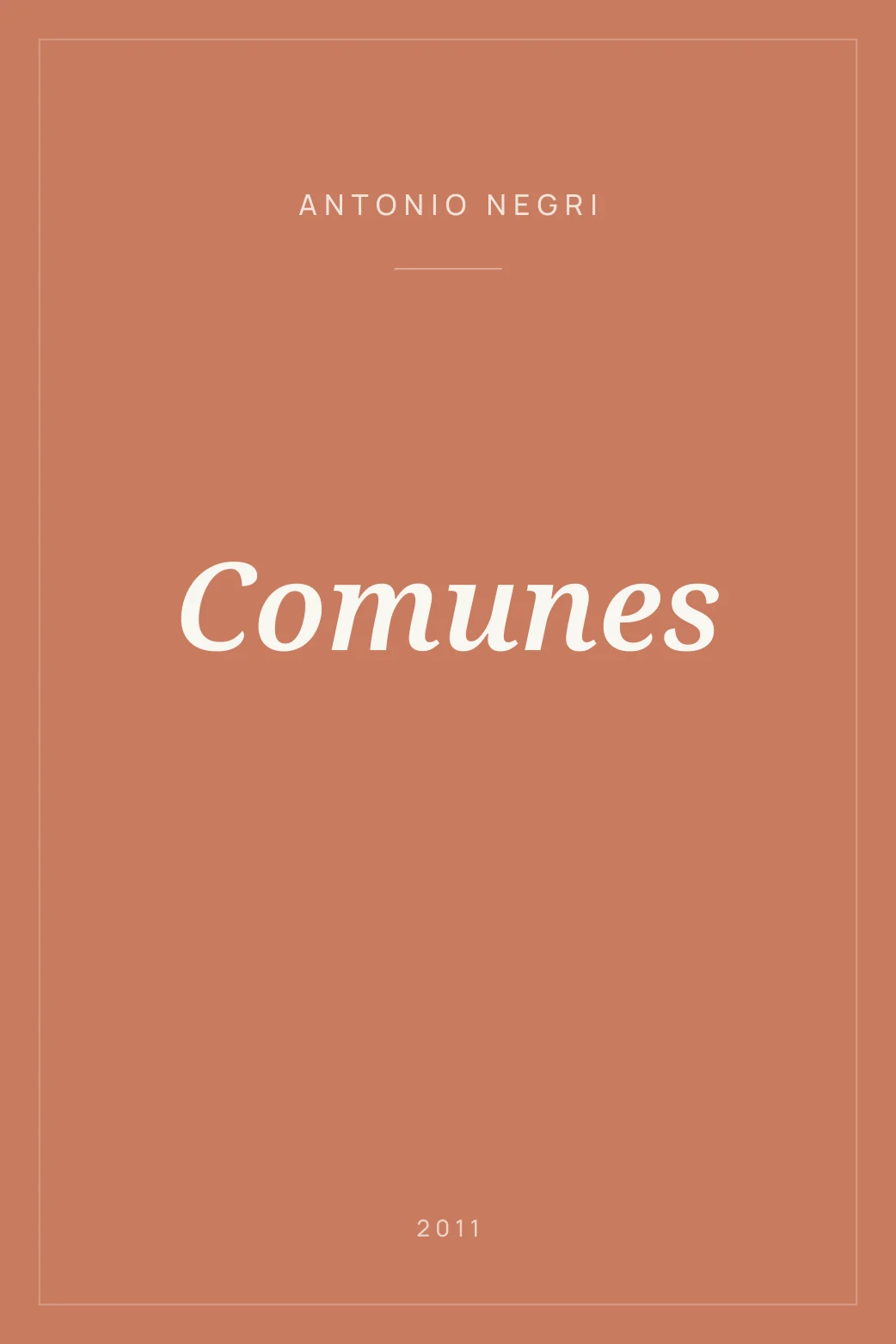 Portada de Comunes