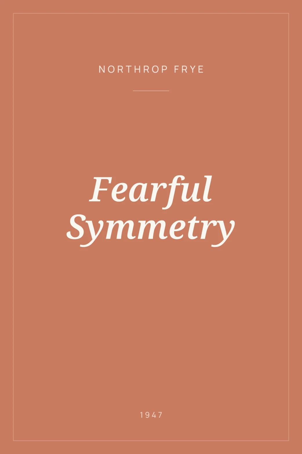 Portada de Fearful Symmetry