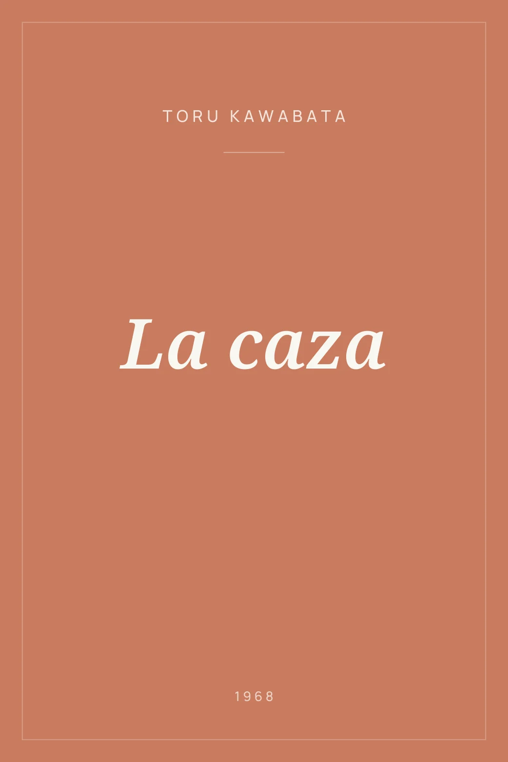 Portada de La caza