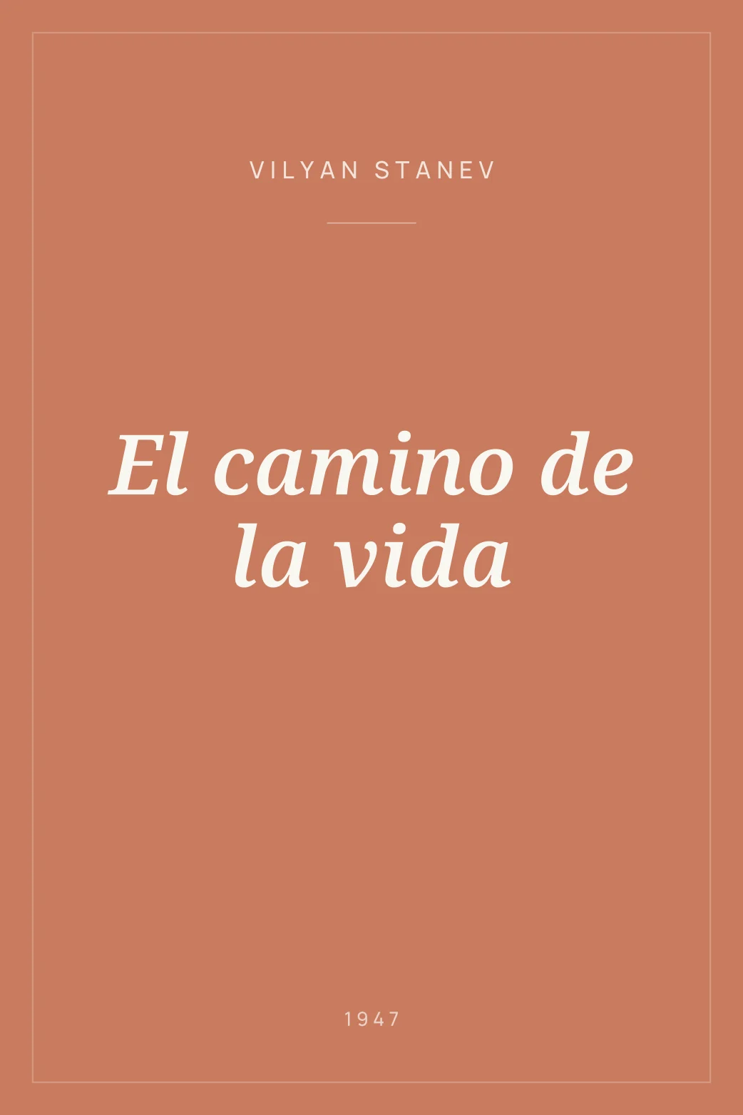 Portada de El camino de la vida