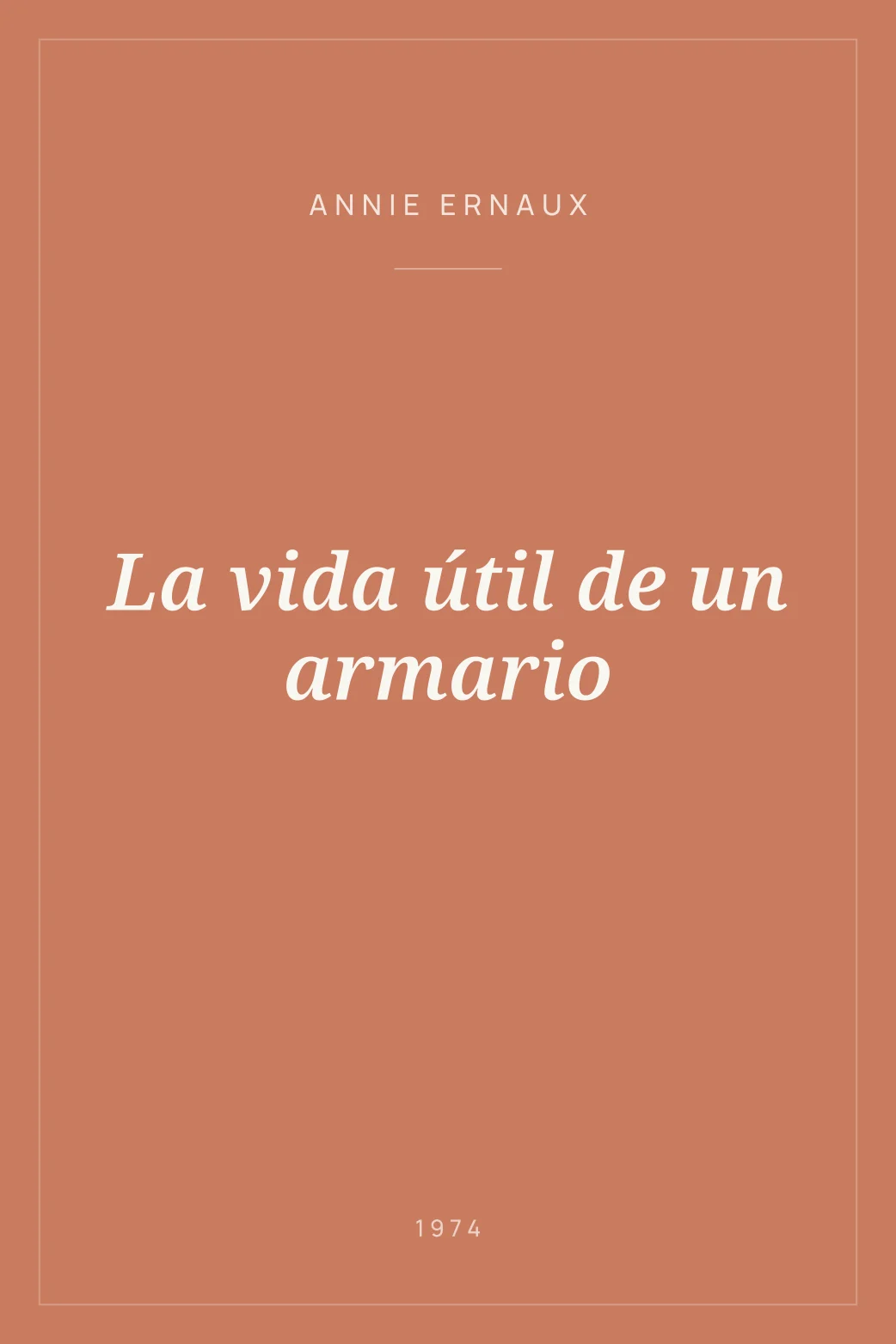 Portada de La vida útil de un armario