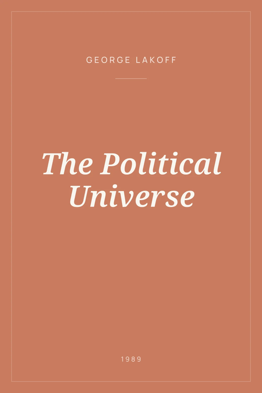 Portada de The Political Universe