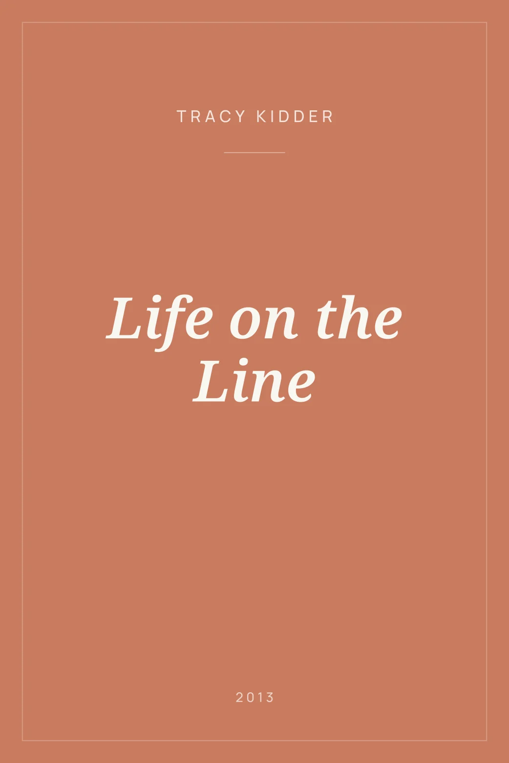 Portada de Life on the Line