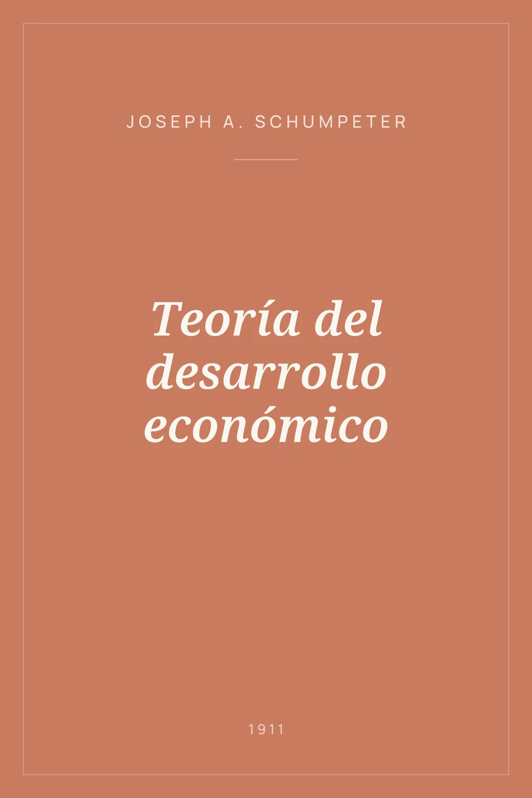 Portada de Teoría del desarrollo económico