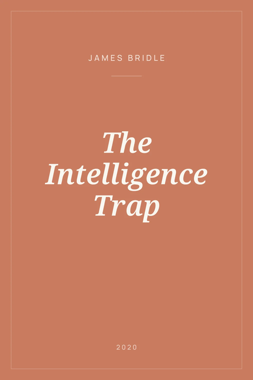 Portada de The Intelligence Trap