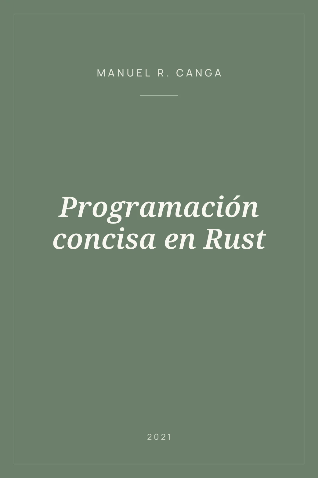 Portada de Programación concisa en Rust