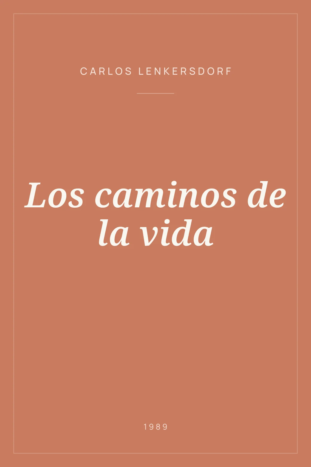 Portada de Los caminos de la vida