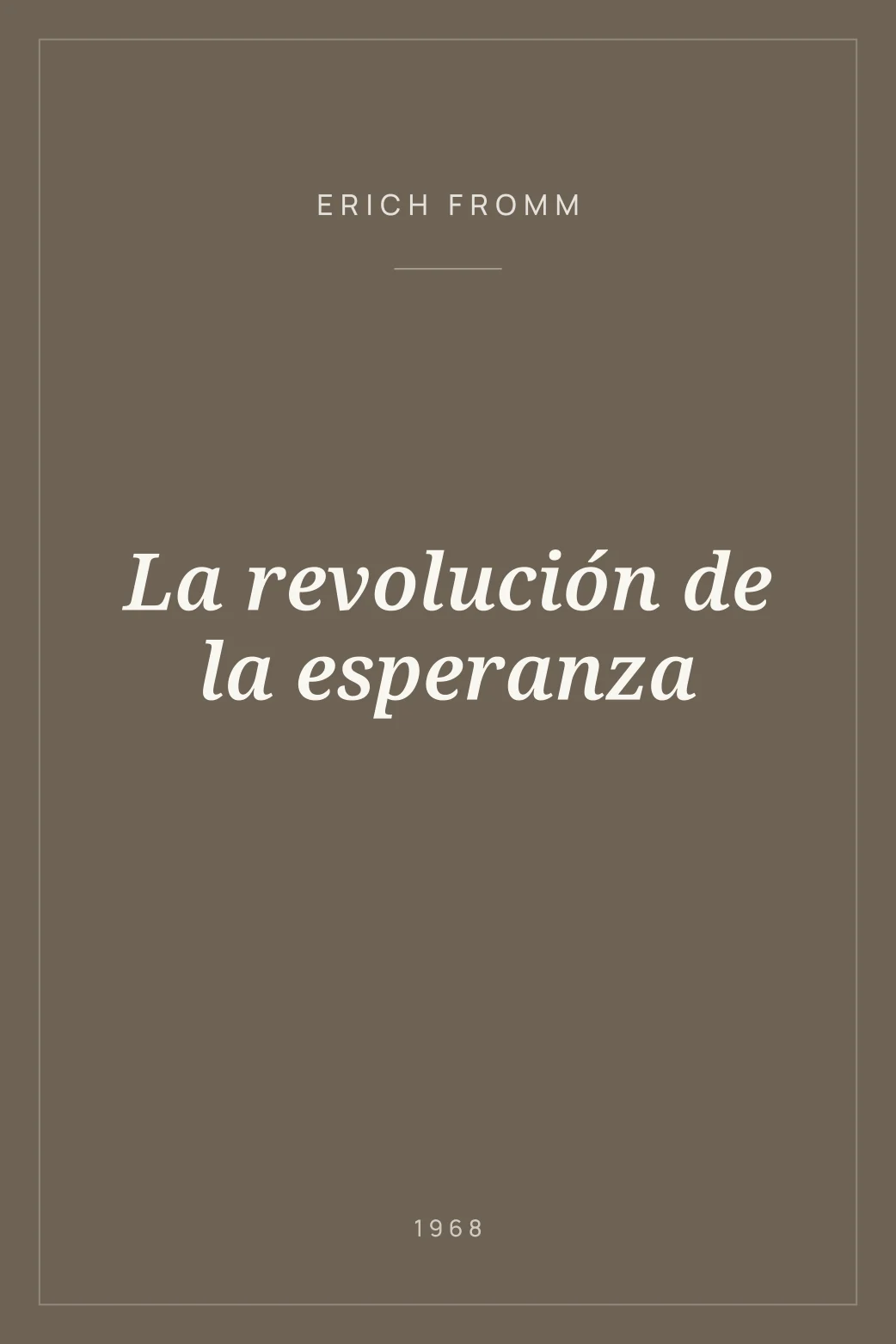 Portada de La revolución de la esperanza