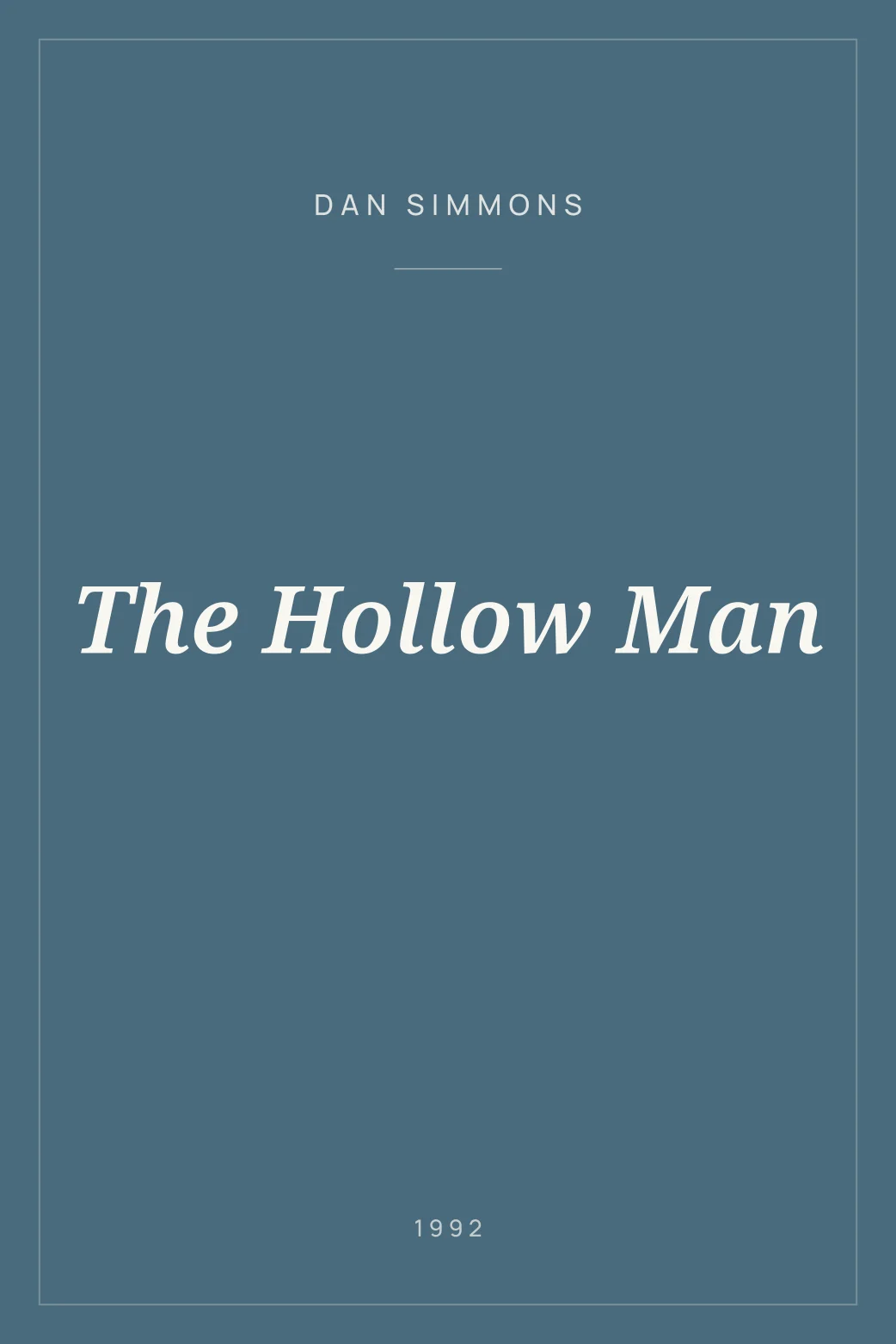 Portada de The Hollow Man