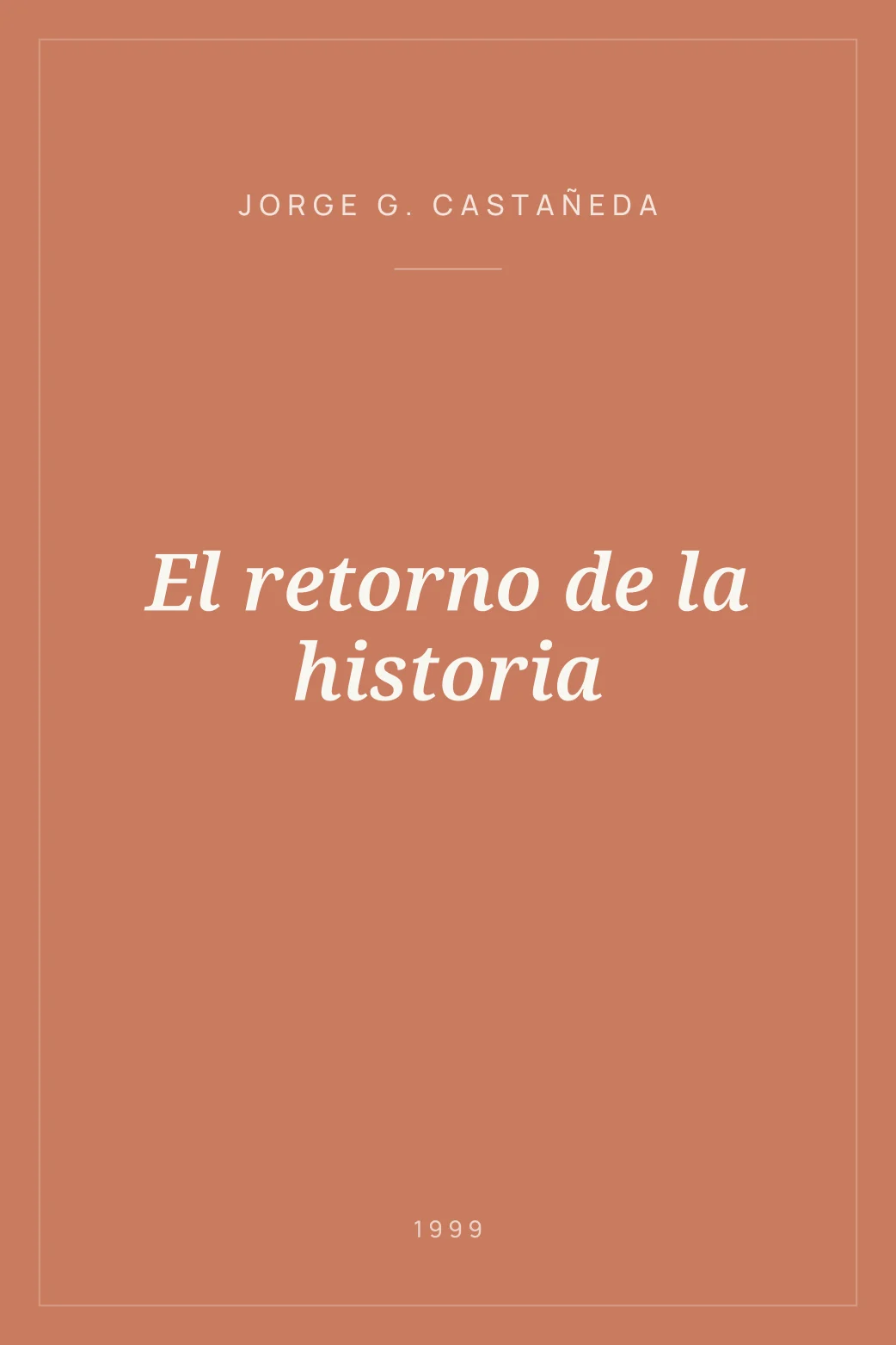 Portada de El retorno de la historia