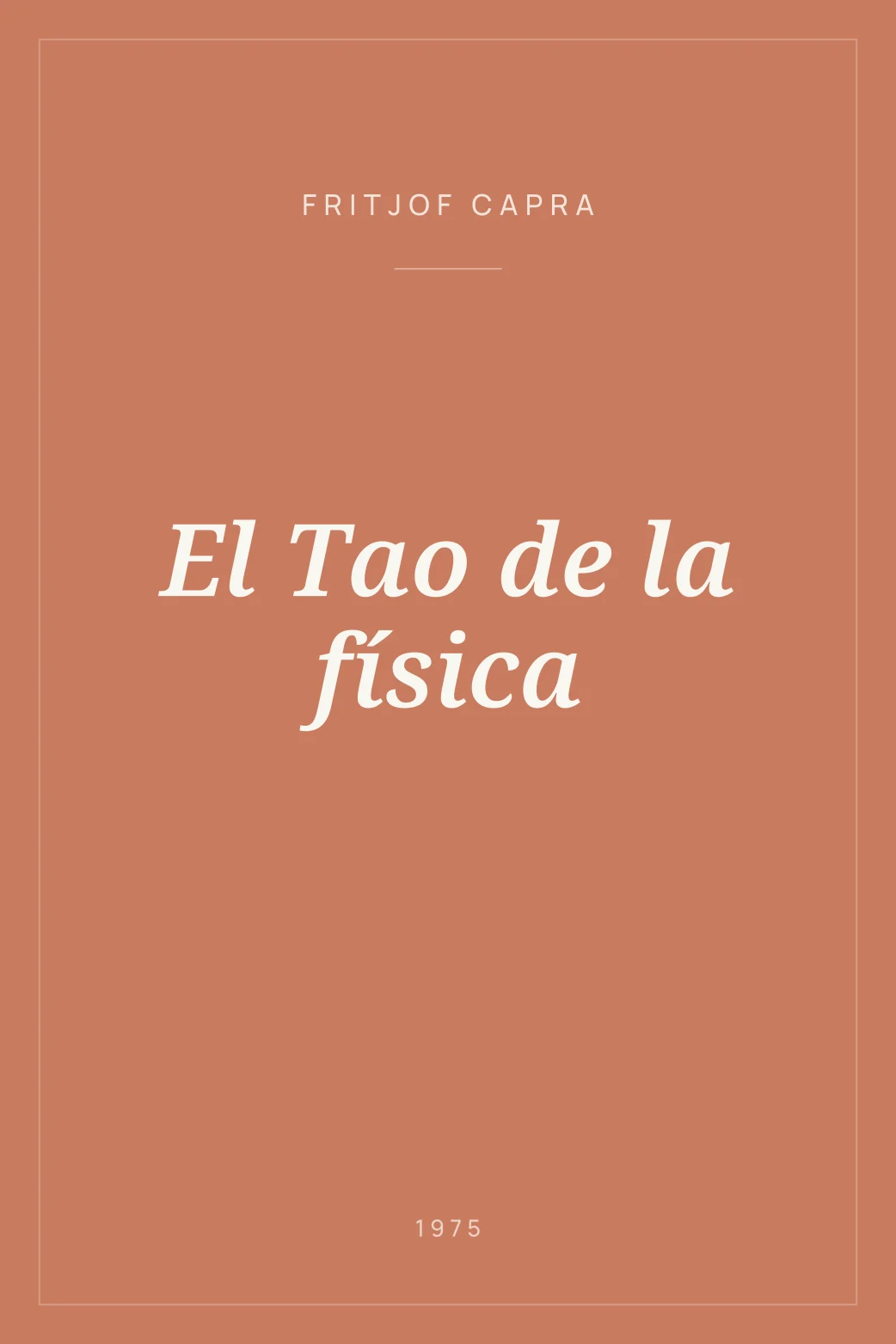 Portada de El Tao de la física