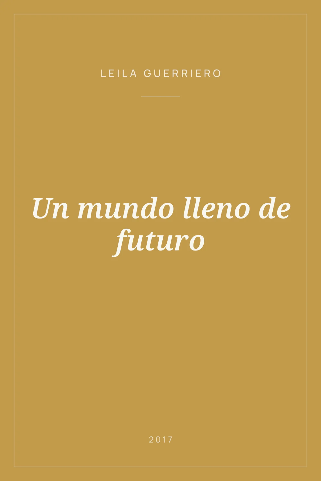 Portada de Un mundo lleno de futuro