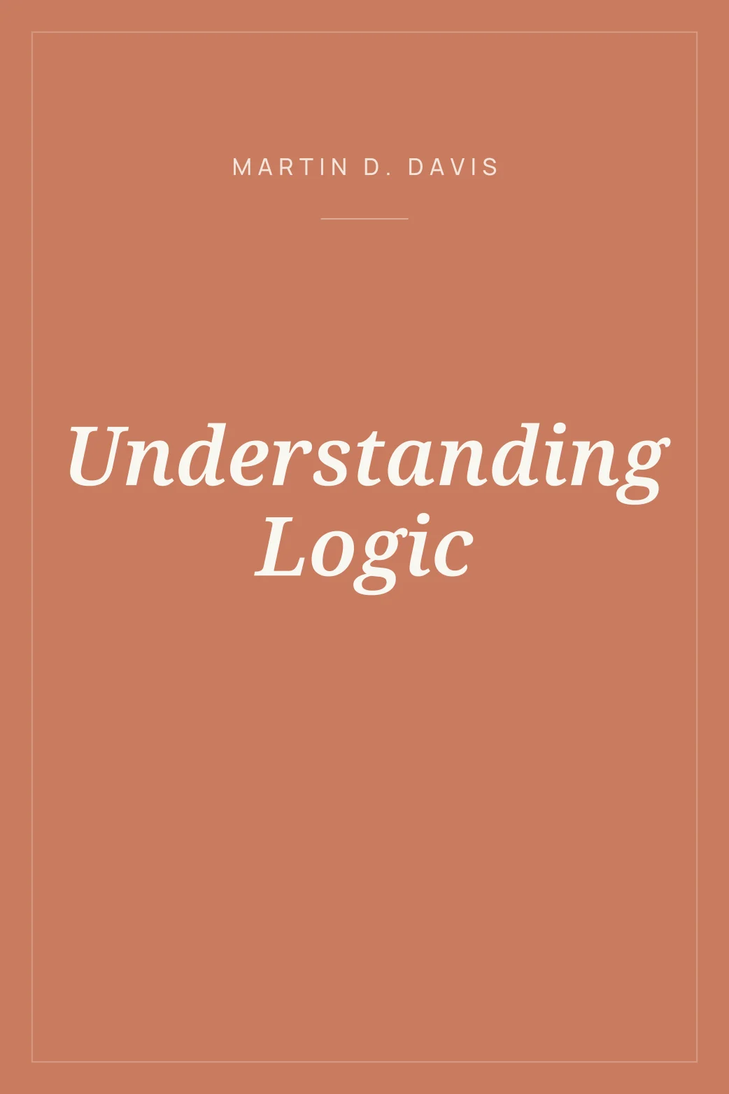 Portada de Understanding Logic