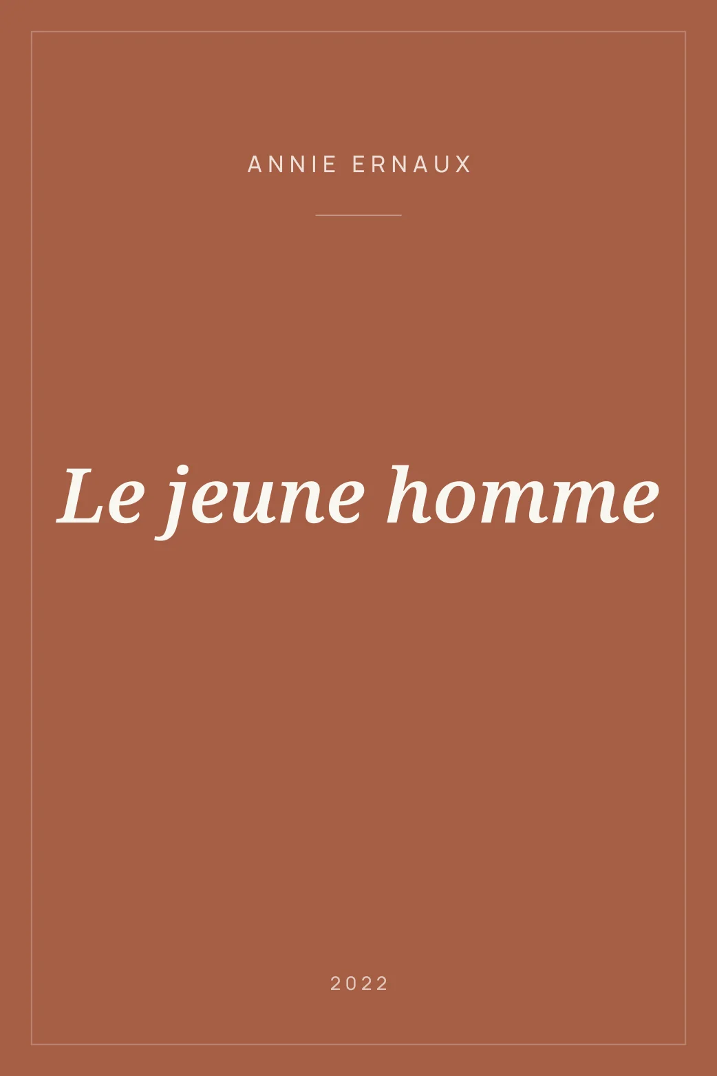 Portada de Le jeune homme