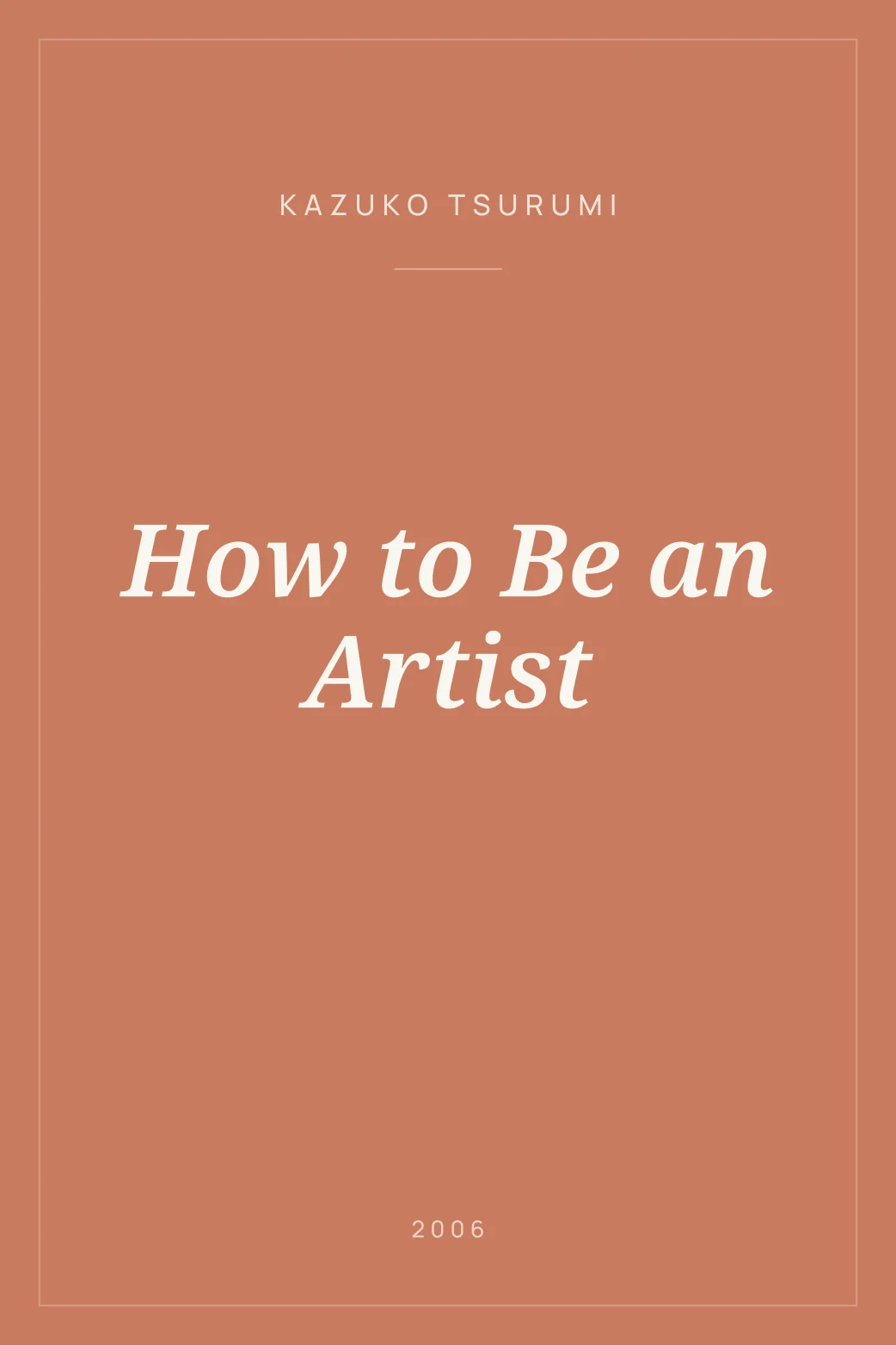 Portada de How to Be an Artist