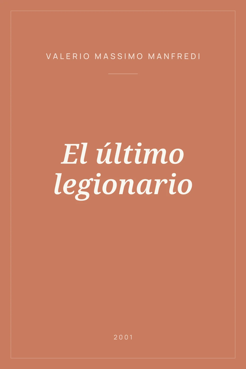 Portada de El último legionario