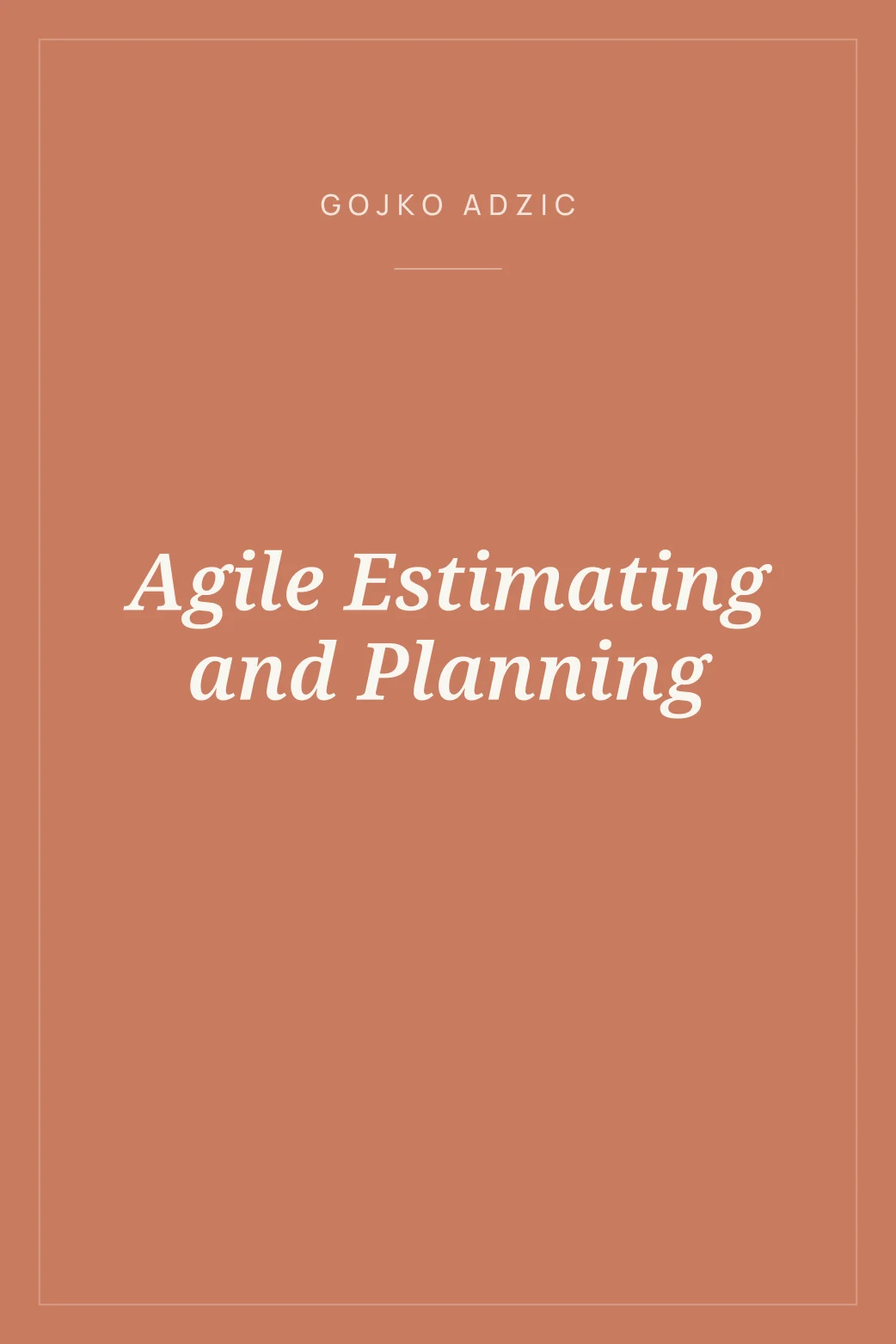Portada de Agile Estimating and Planning