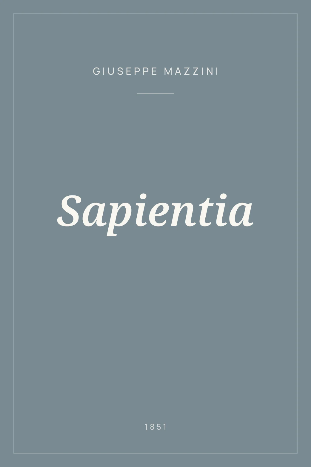 Portada de Sapientia