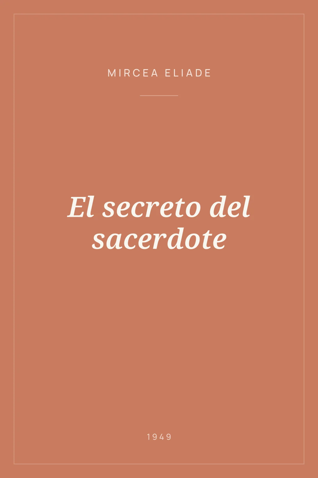 Portada de El secreto del sacerdote