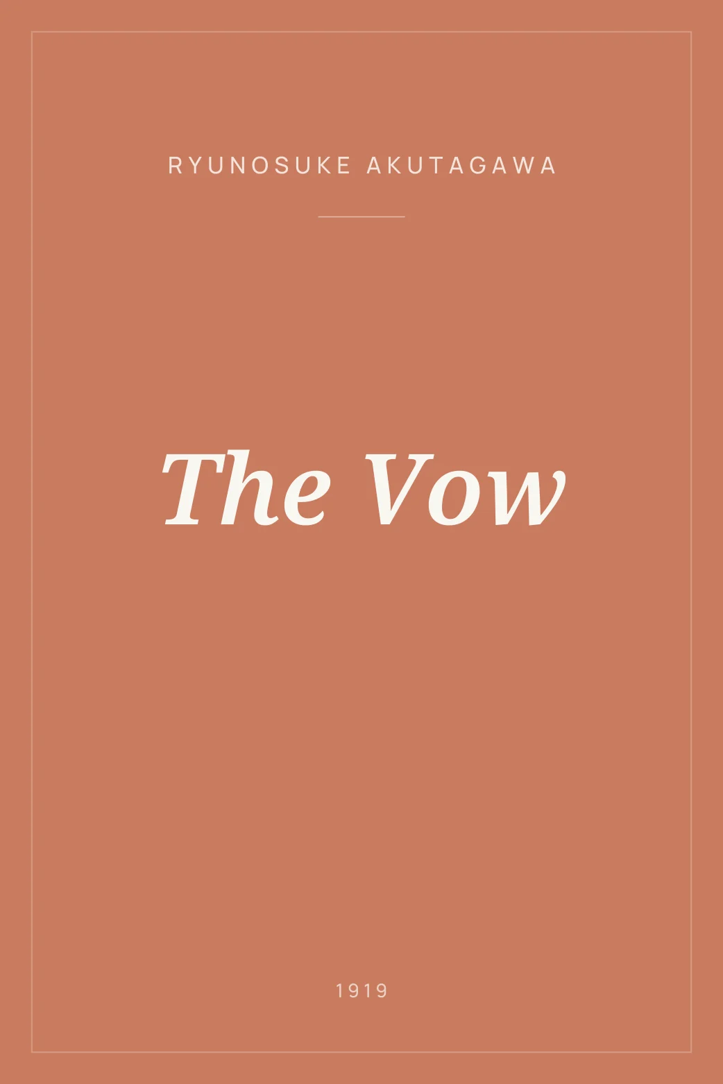 Portada de The Vow