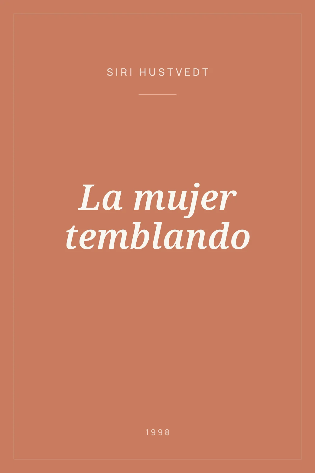 Portada de La mujer temblando