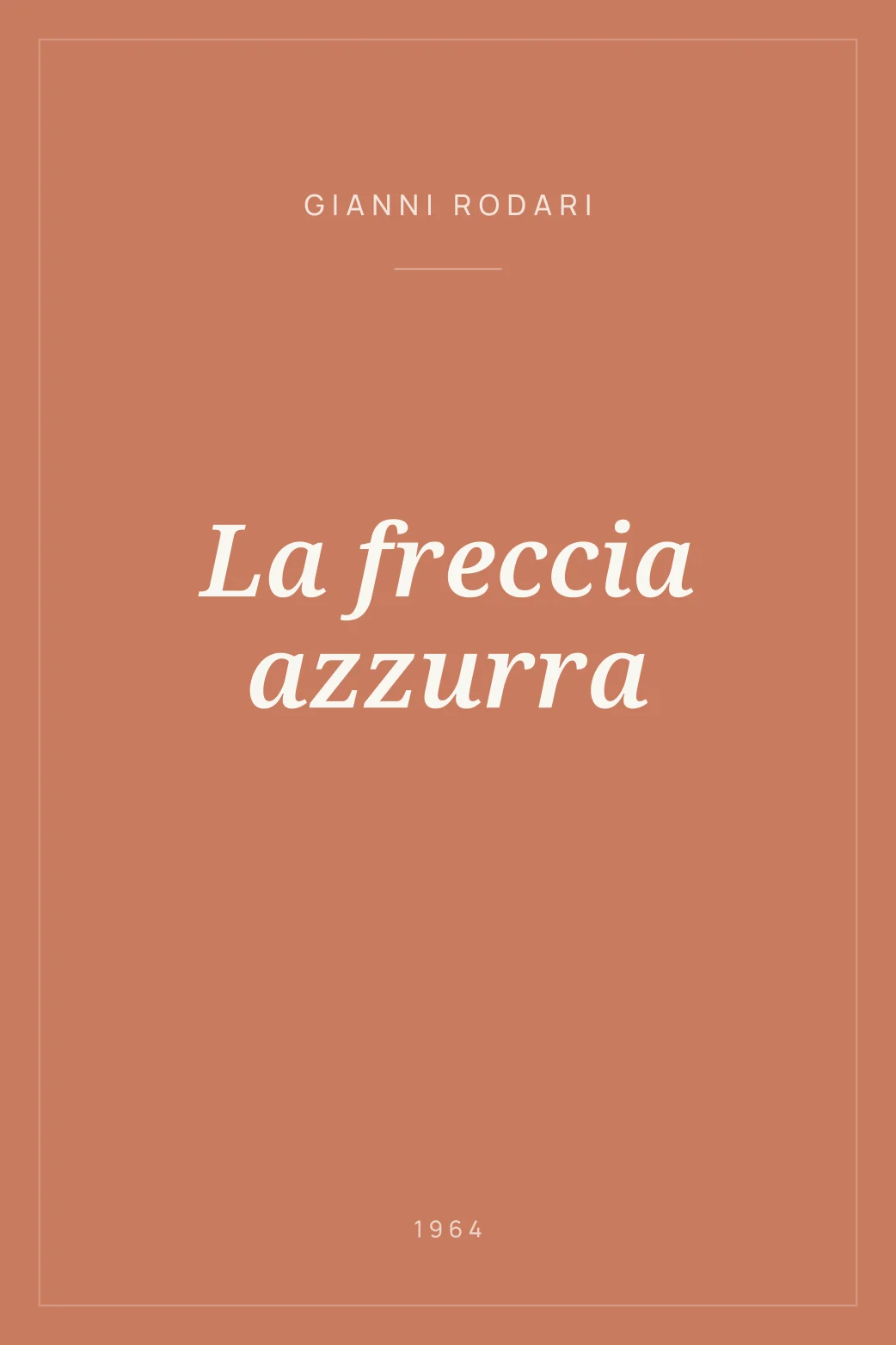 Portada de La freccia azzurra