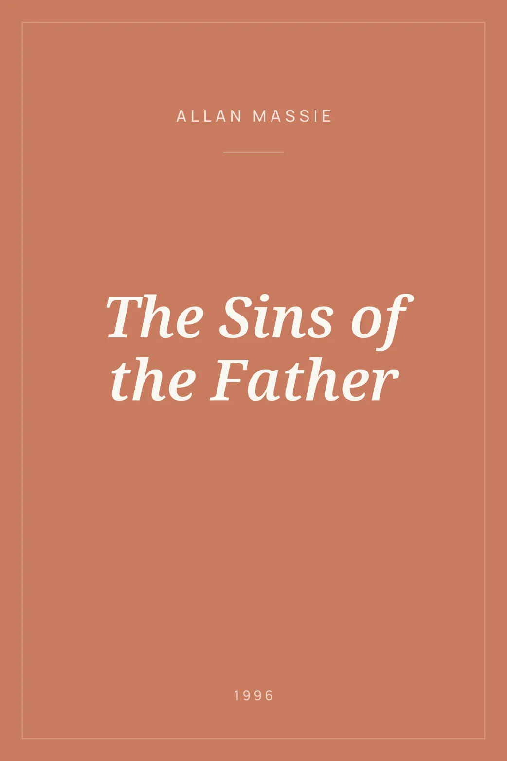 Portada de The Sins of the Father