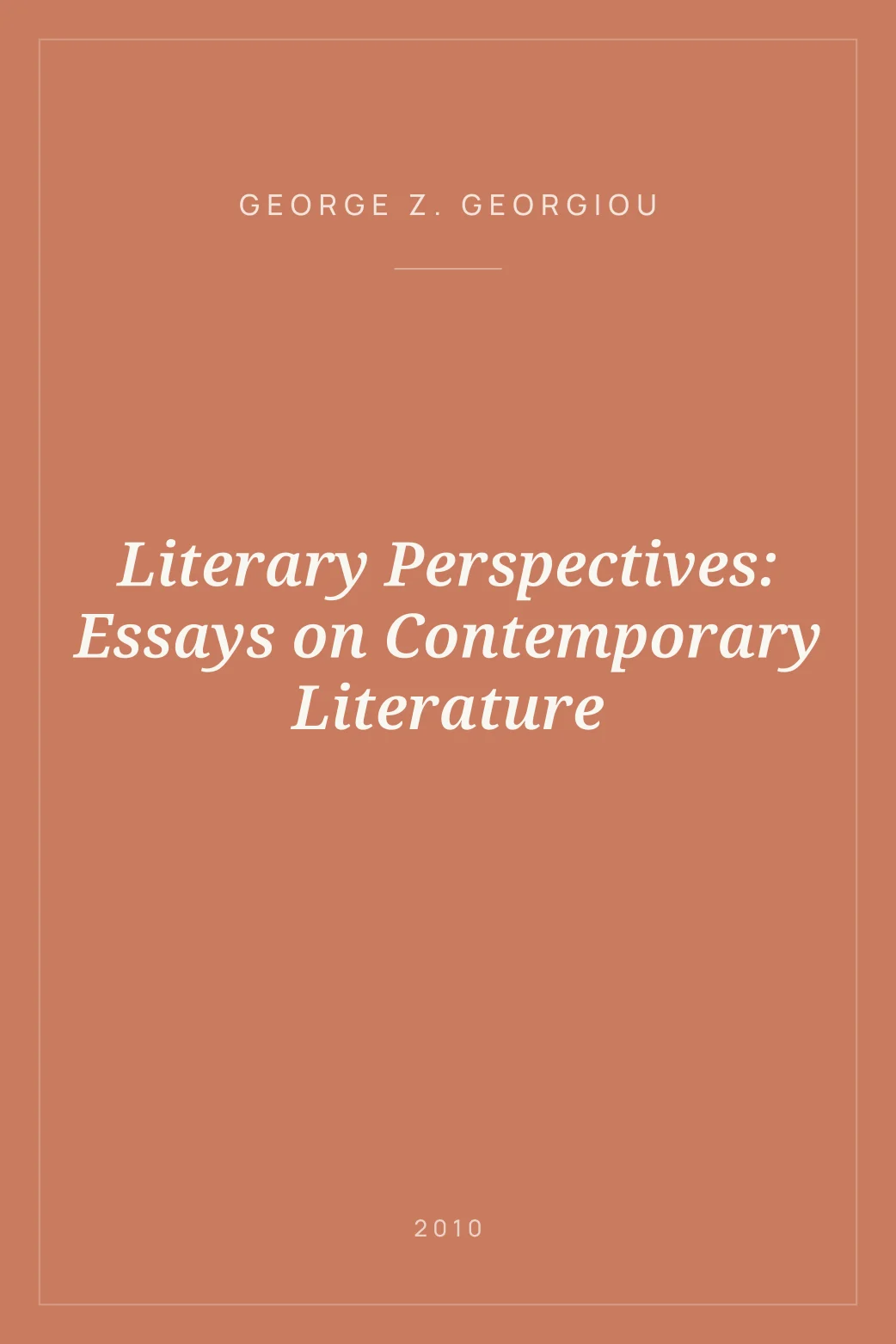 Portada de Literary Perspectives: Essays on Contemporary Literature