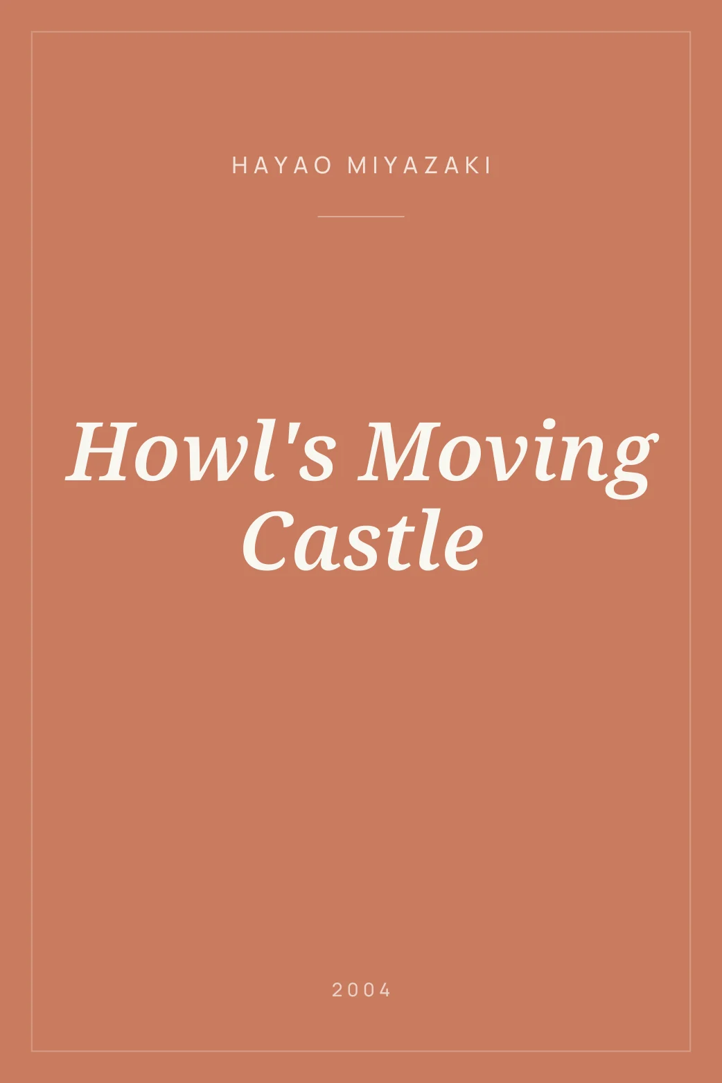 Portada de Howl's Moving Castle