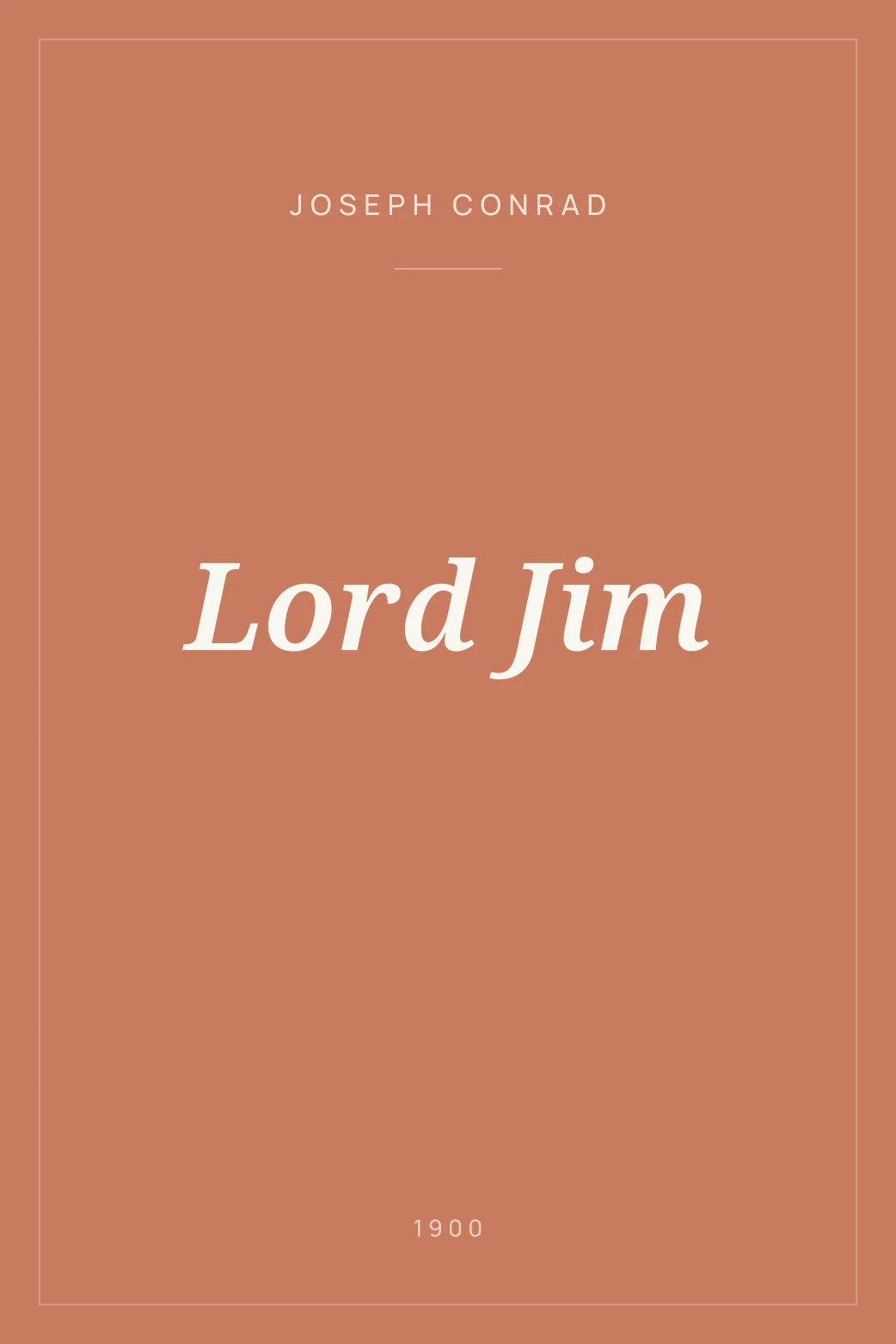 Portada de Lord Jim