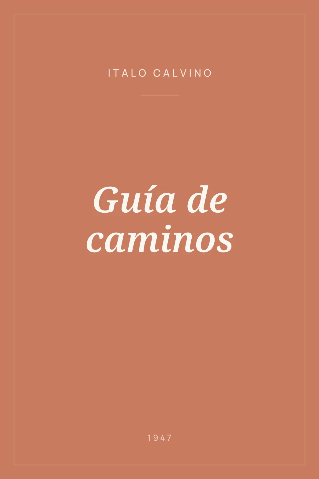 Portada de Guía de caminos