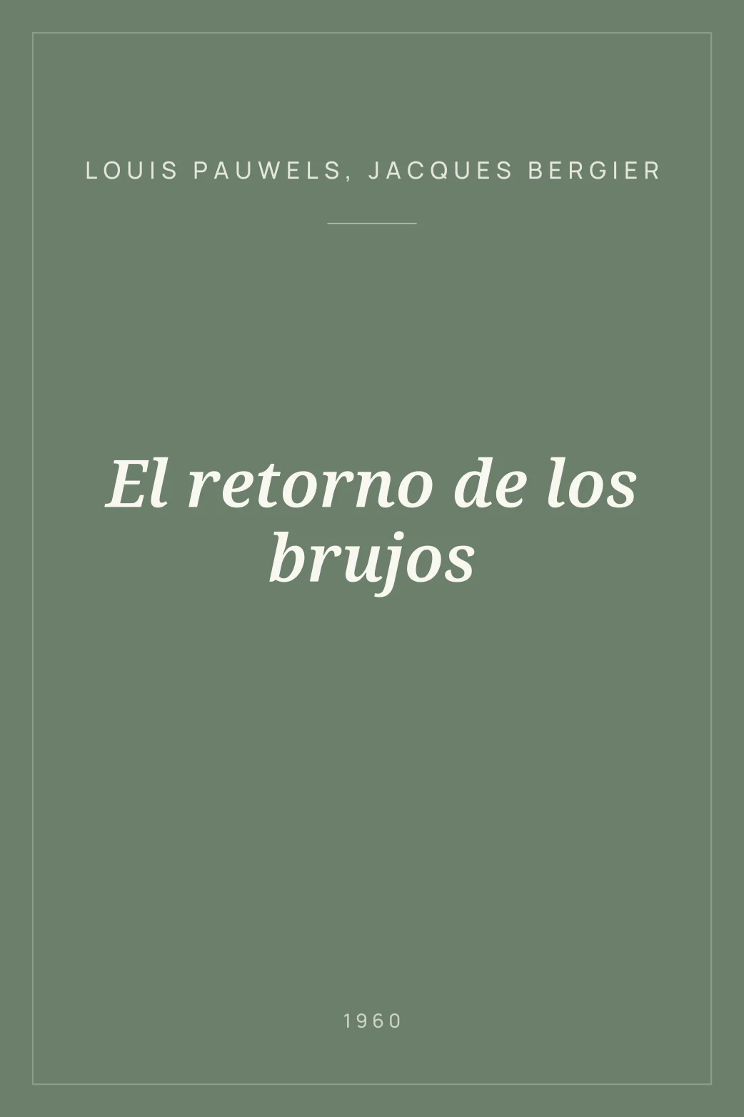 Portada de El retorno de los brujos
