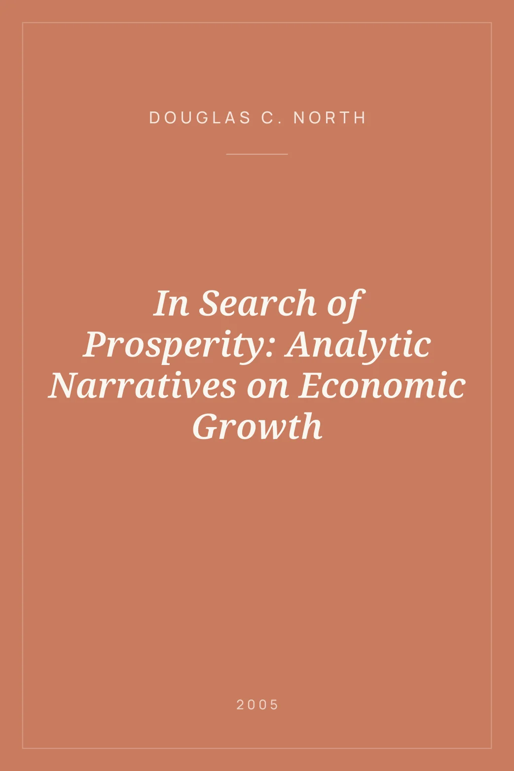 Portada de In Search of Prosperity: Analytic Narratives on Economic Growth