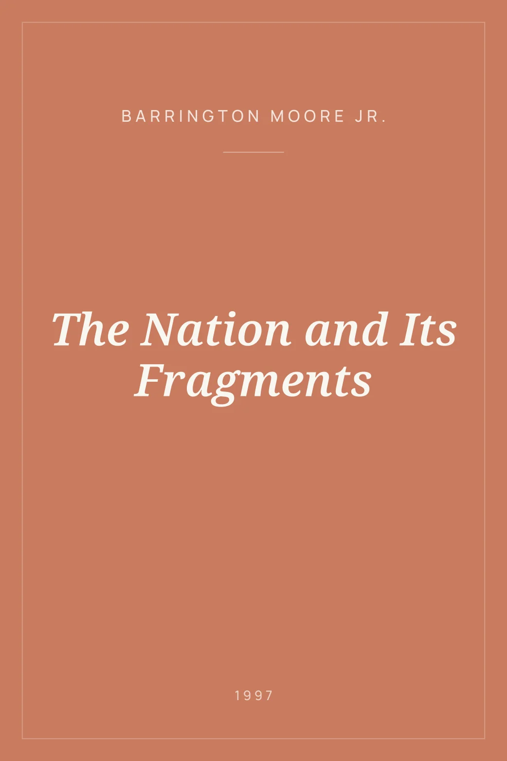Portada de The Nation and Its Fragments