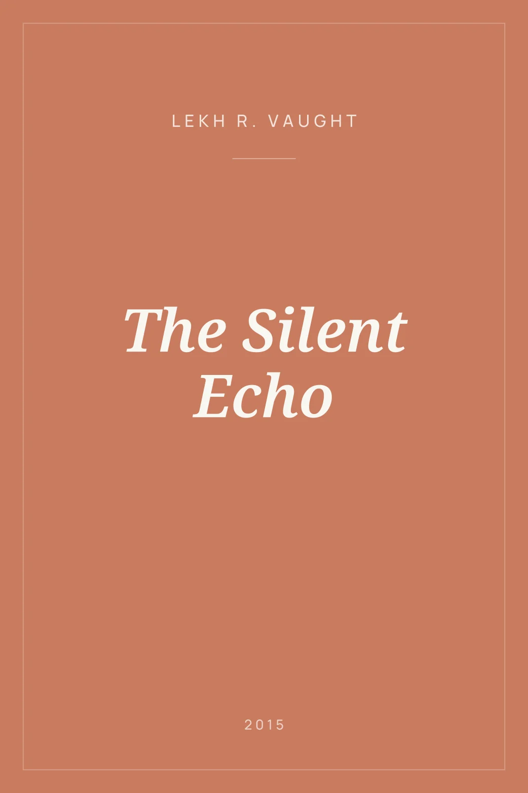 Portada de The Silent Echo