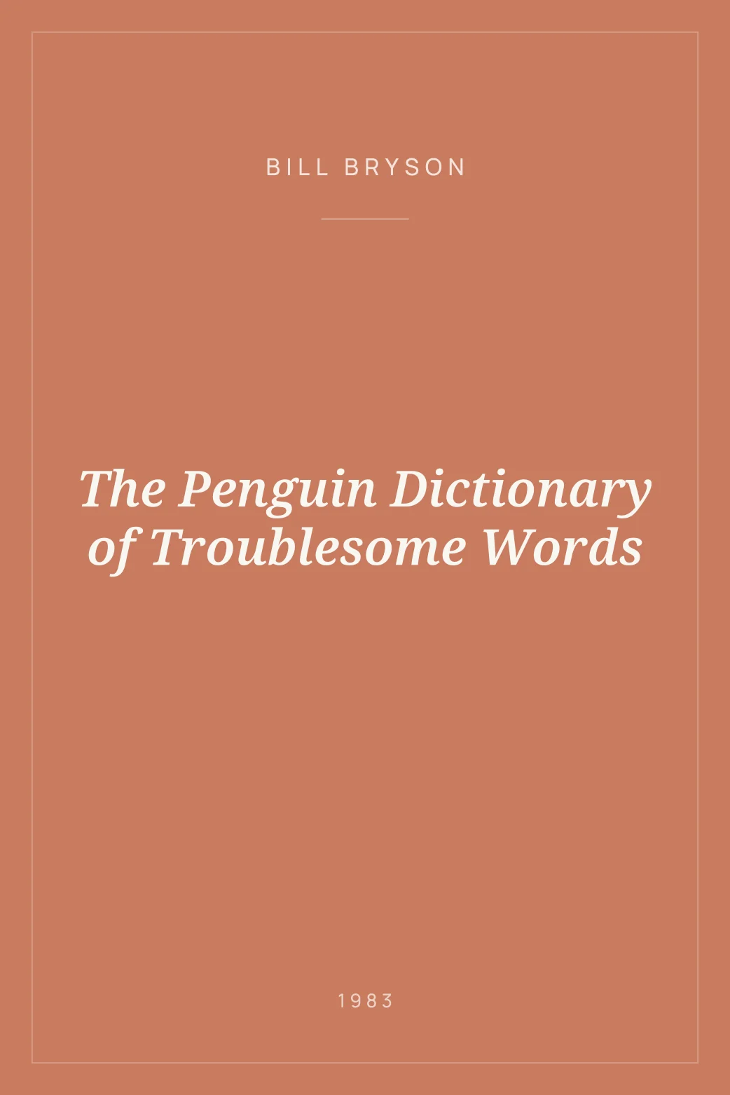 Portada de The Penguin Dictionary of Troublesome Words