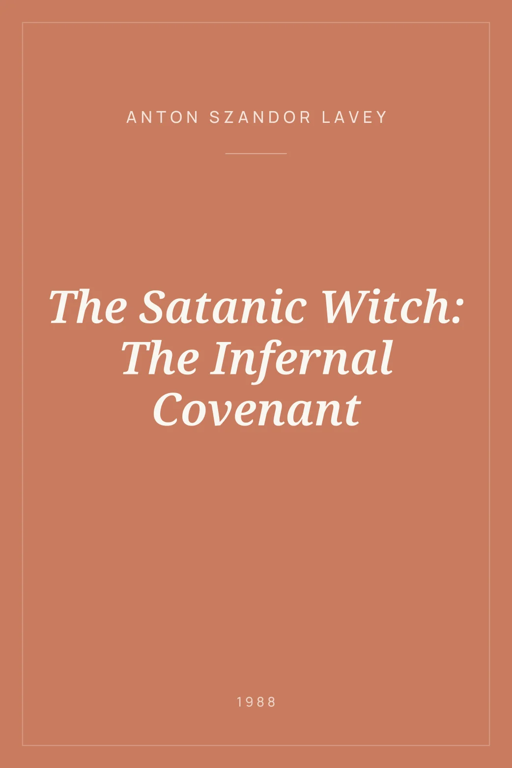 Portada de The Satanic Witch: The Infernal Covenant