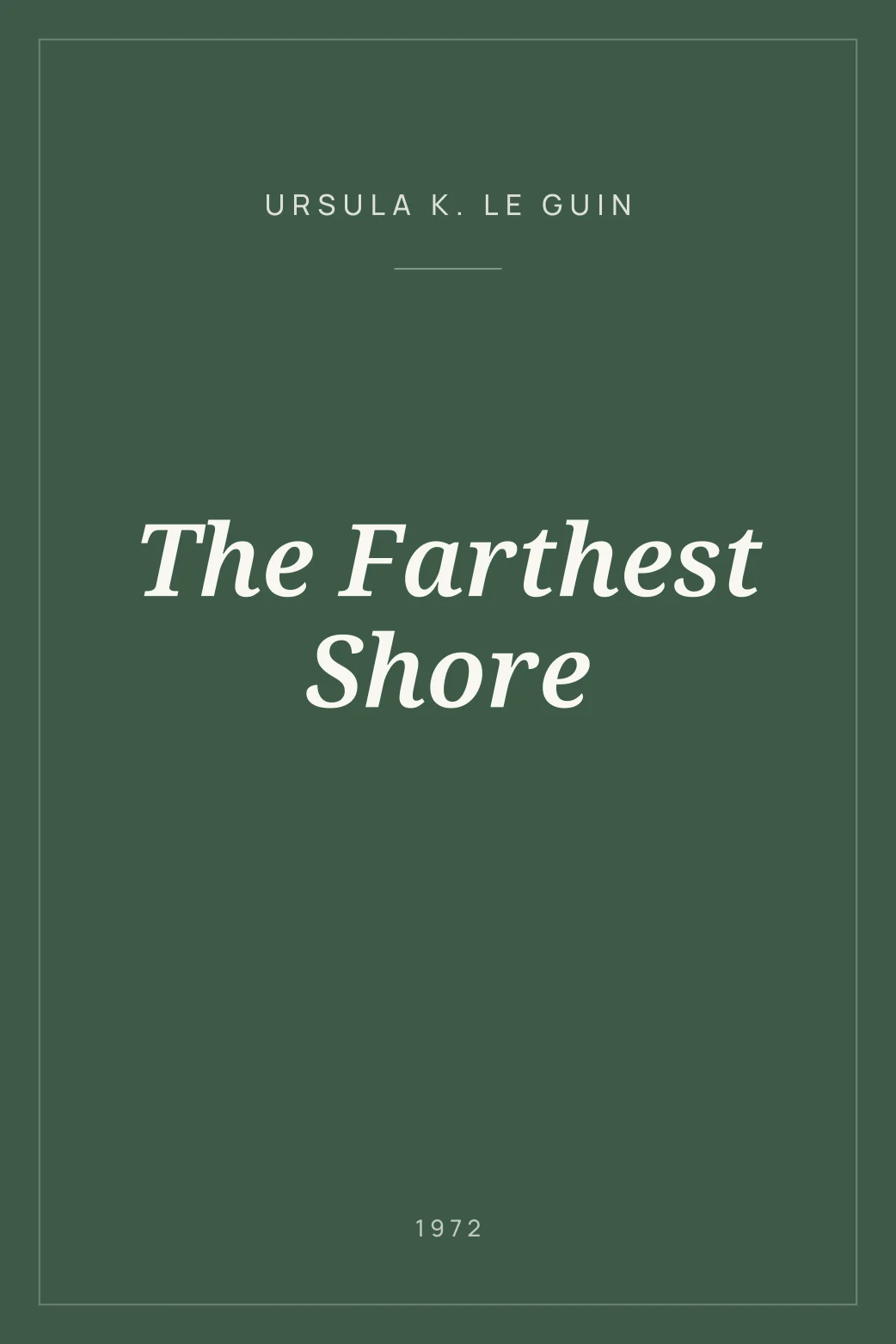 Portada de The Farthest Shore